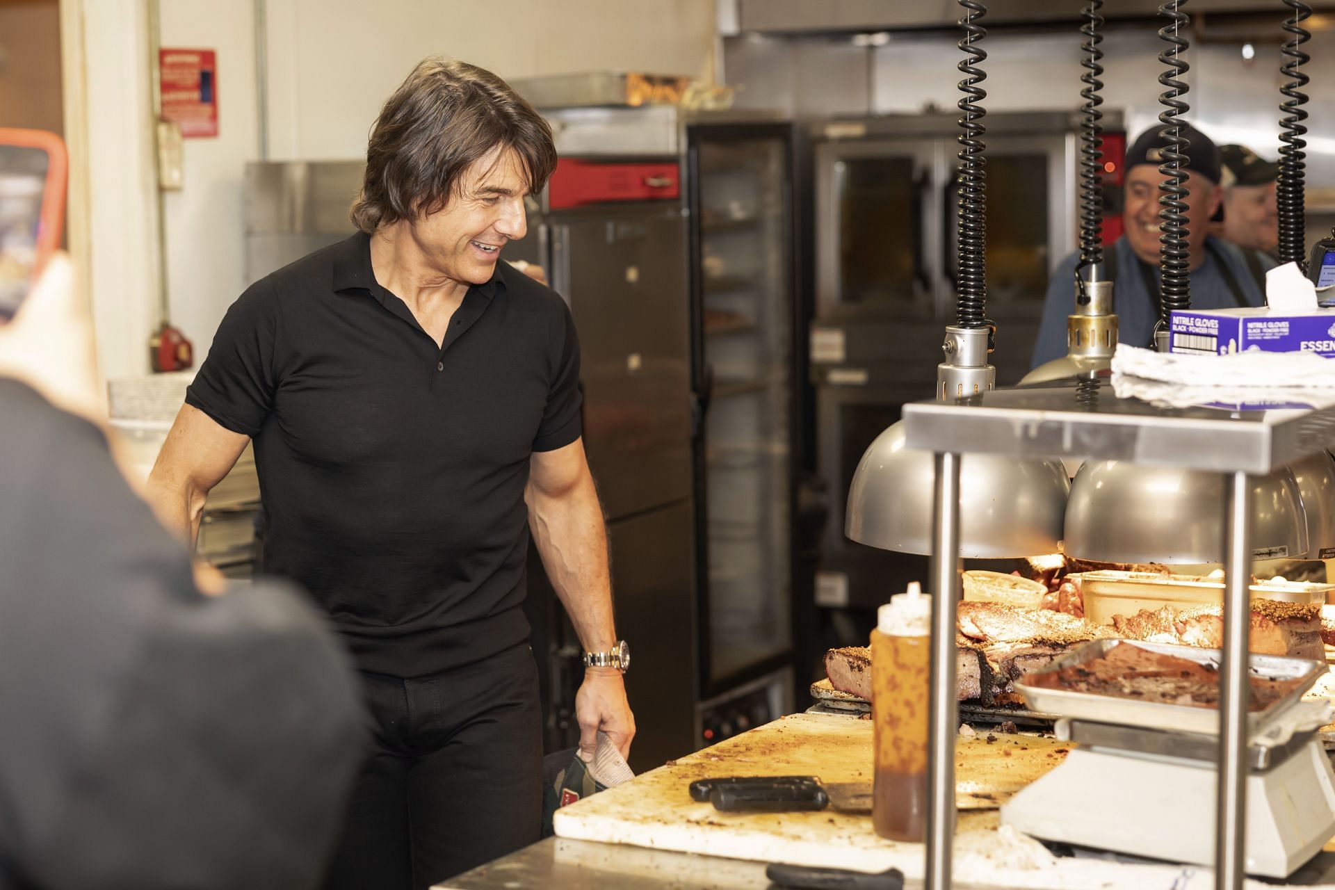 Tom Cruise at "Mission: Impossible - The Final Reckoning" - Texas PA Tour (Pecan Lodge) - Source: Getty